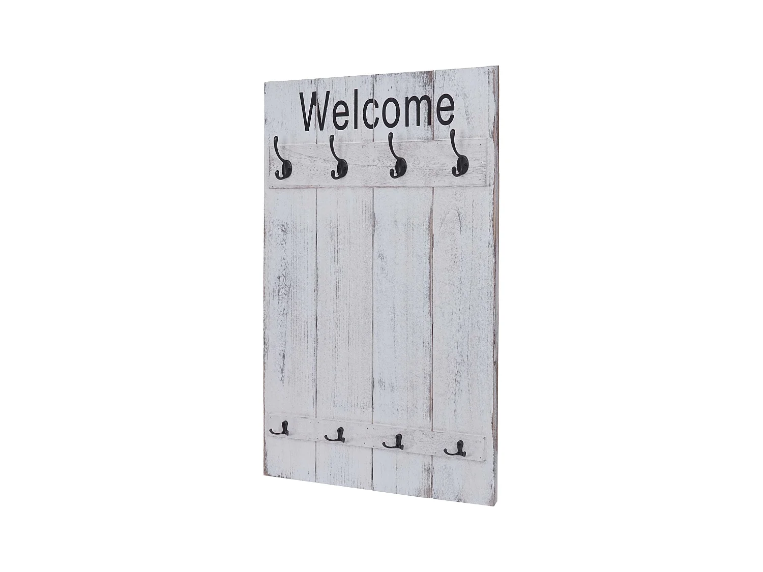 Armoire porte-manteau mural Welcome blanche 60 x 8 x 91 cm 04_0001004