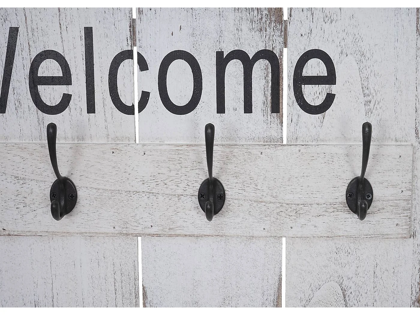 Armoire porte-manteau mural Welcome blanche 60 x 8 x 91 cm 04_0001004