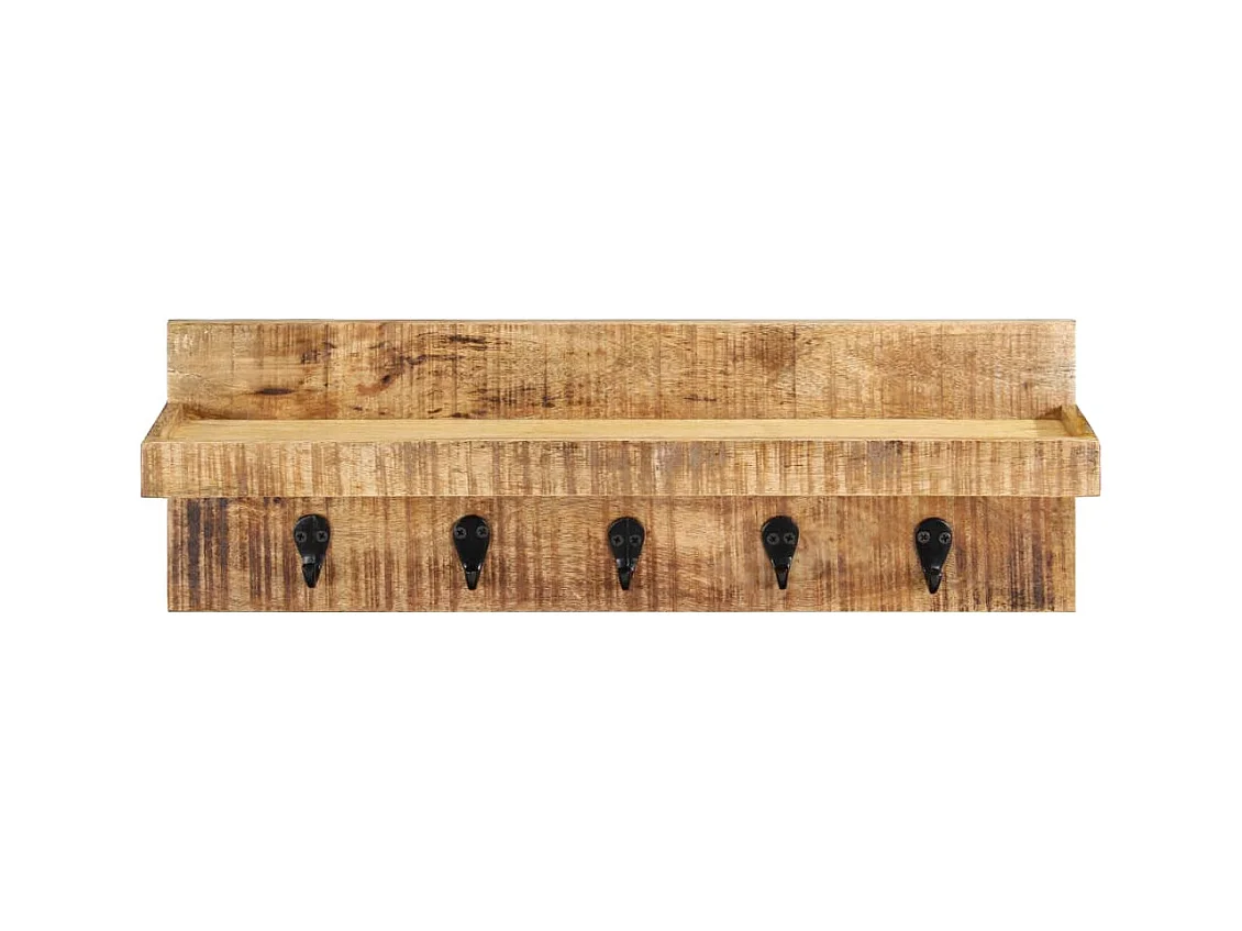 Porte-manteau mural 60x15x20 cm bois marron 61 x 15 x 20 cm DEC024232