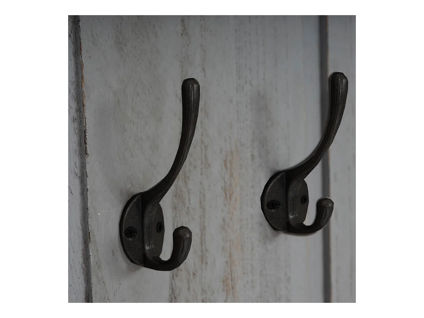 2x porte-manteaux muraux panneau bois marron 41 x 13 x 115 cm 04_0007418