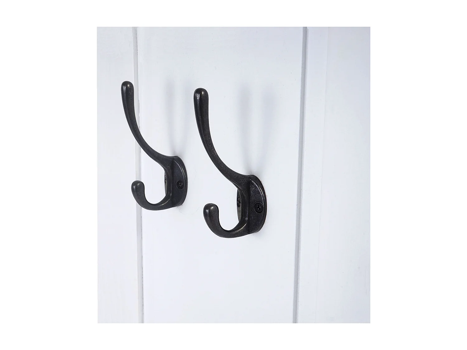 2x porte-manteaux mural avec bois blanche 38 x 13 x 115 cm 04_0007421