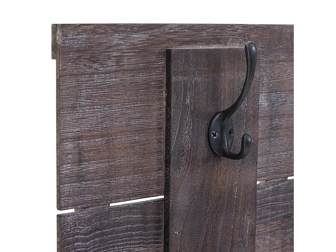 Porte-manteau mural Family panneau bois marron 90 x 8 x 60 cm 04_0001005