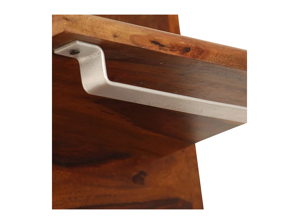 Portemanteau meuble d'entrée étagère bois marron 40 x 4 x 118 cm DEC024205