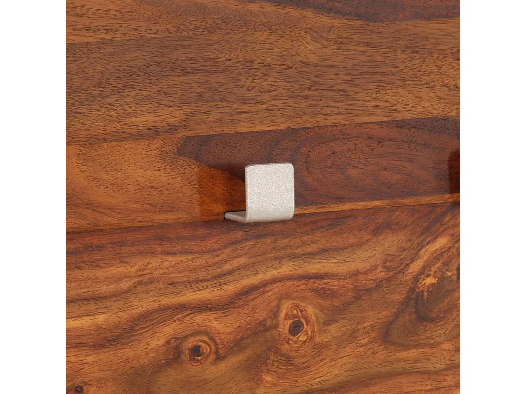 Portemanteau meuble d'entrée étagère bois marron 40 x 4 x 118 cm DEC024205