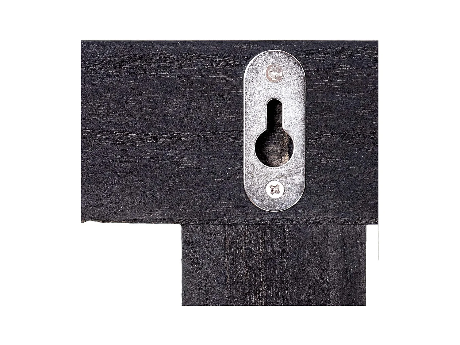 Porte-manteau mural patère en bois marron 55 x 1.8 x 21 cm MED04066