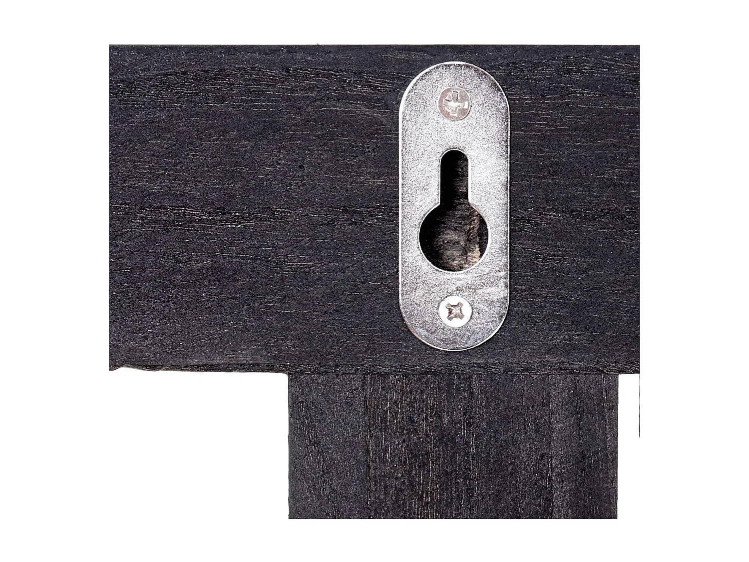 Porte-manteau mural patère en bois marron 55 x 1.8 x 21 cm MED04066