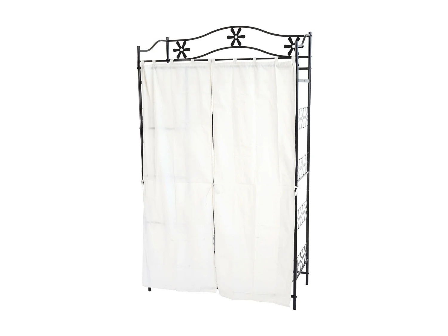 Porte-manteau en métal étagère métal argentée 46 x 13 x 105 cm 04_0008167