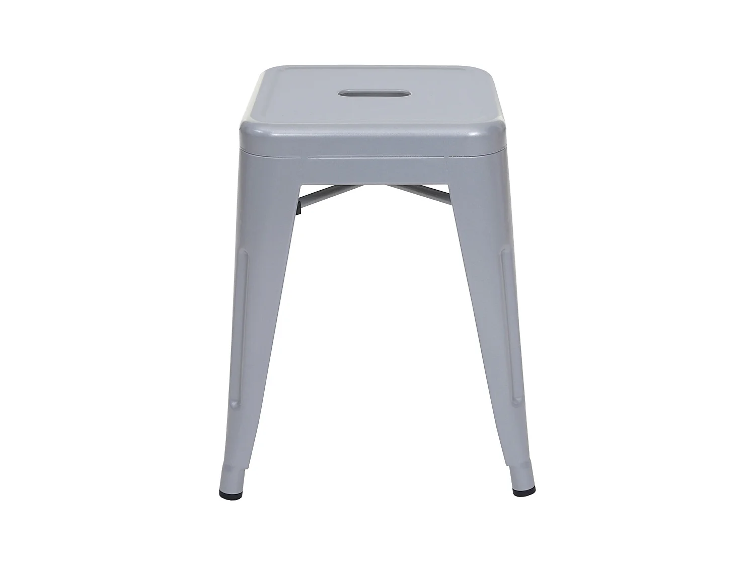 Lot de 6 tabourets métal grise 39 x 39 x 46 cm 04_0007803