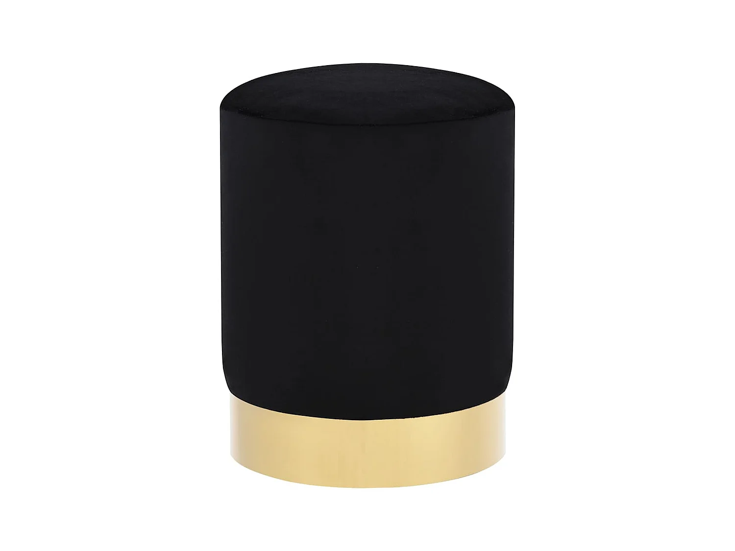 Tabouret assise pouf design métal argentée 28 x 28 x 36 cm DEC026364