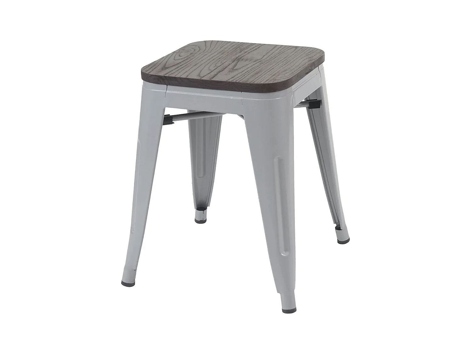 Lot de 6 tabourets métal marron 39 x 39 x 45.5 cm 04_0000913