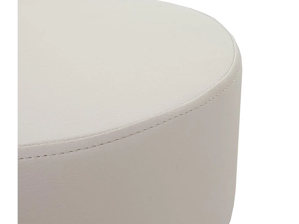 Lot de 2 tabourets PVC crème 35 x 35 x 43 cm 04_0000504