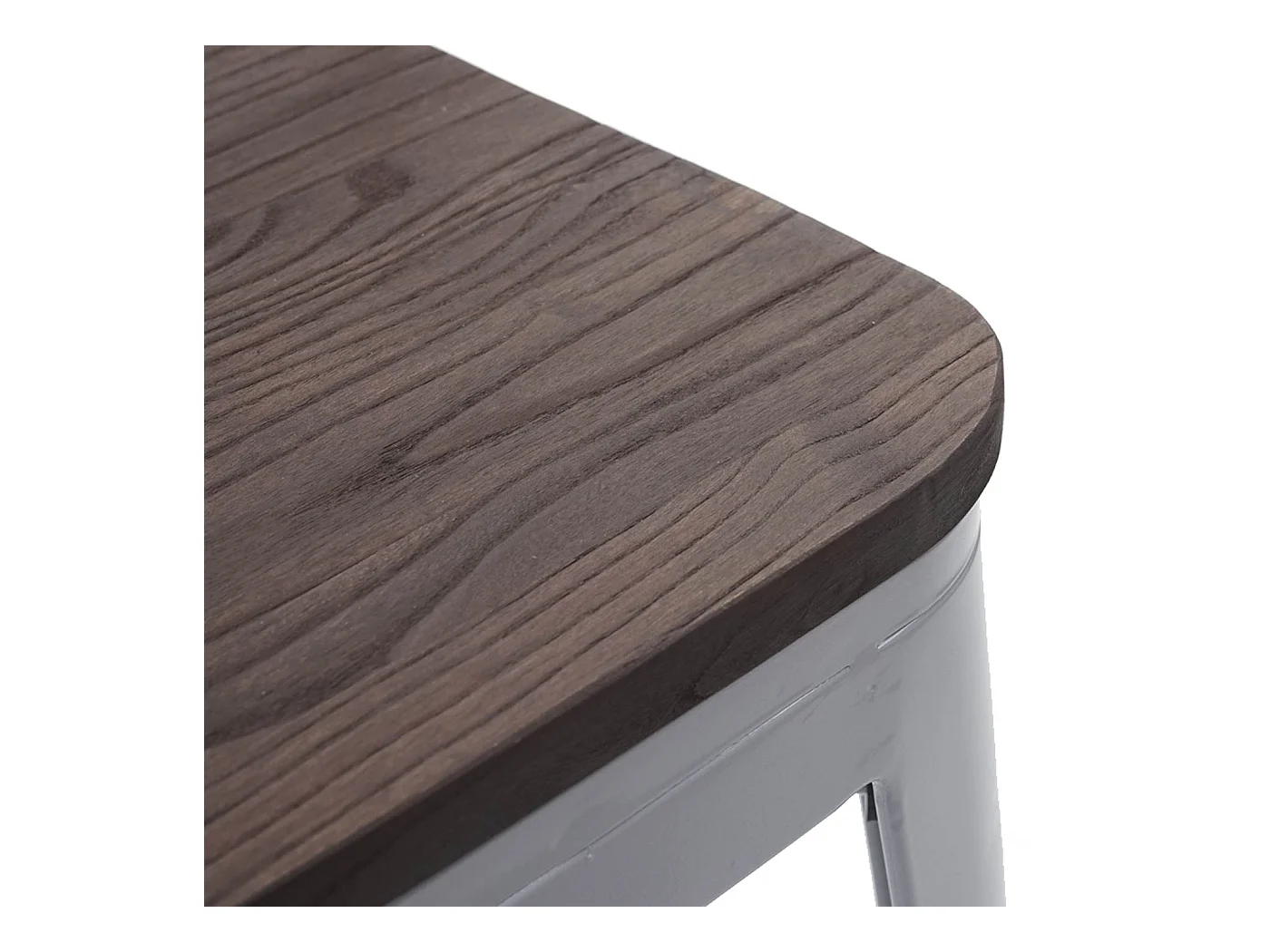 Lot de 4 tabourets métal marron 39 x 39 x 45.5 cm 04_0005230