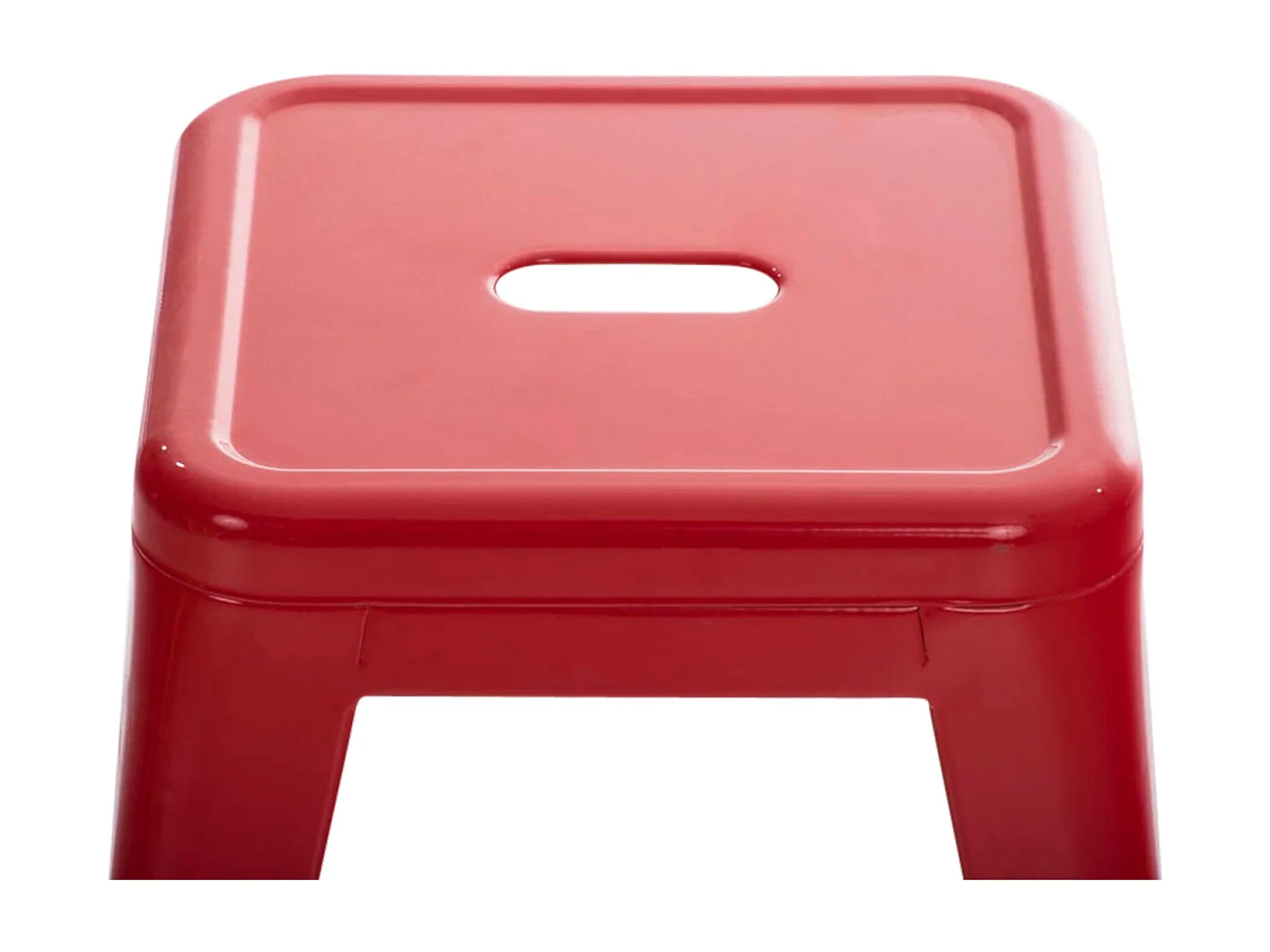 Tabouret bas design industriel métal argentée 40 x 40 x 46 cm 10_0005493