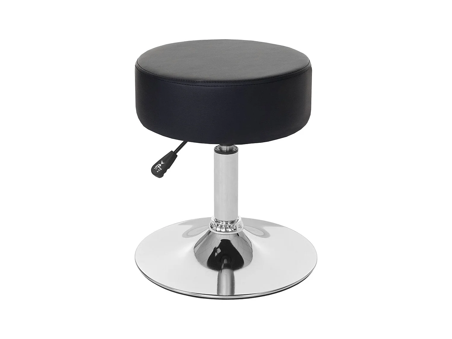 Lot de 2 tabourets PVC noire 35 x 35 x 43 cm 04_0005218