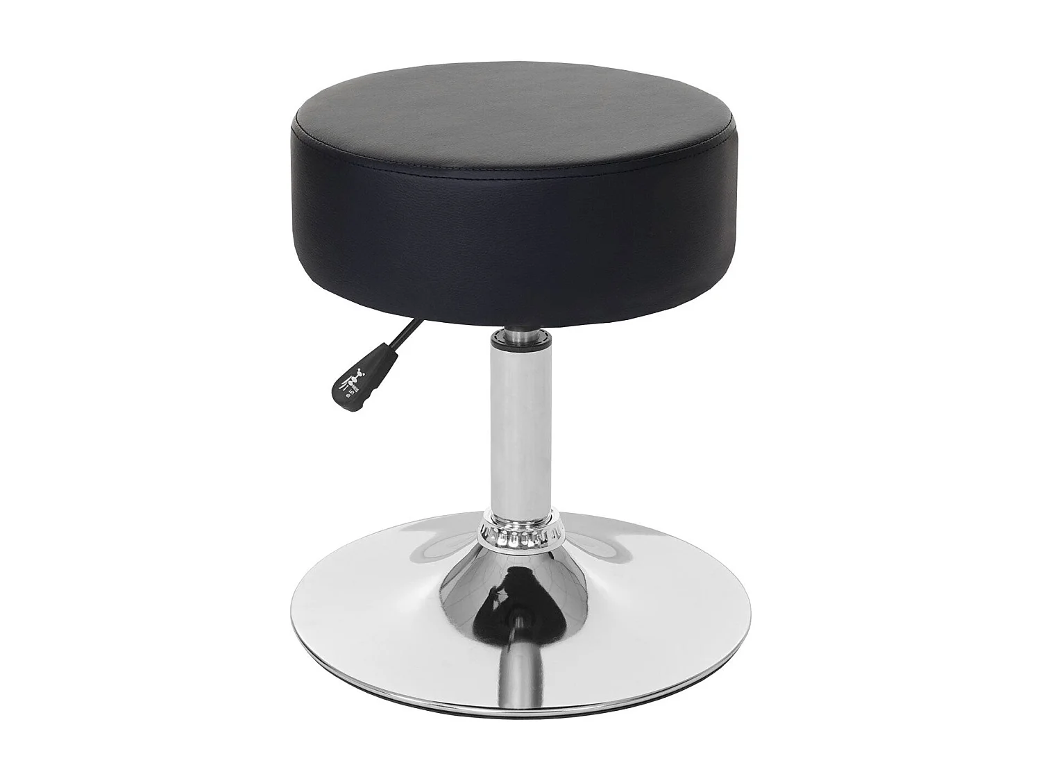 Lot de 2 tabourets PVC noire 35 x 35 x 43 cm 04_0005218