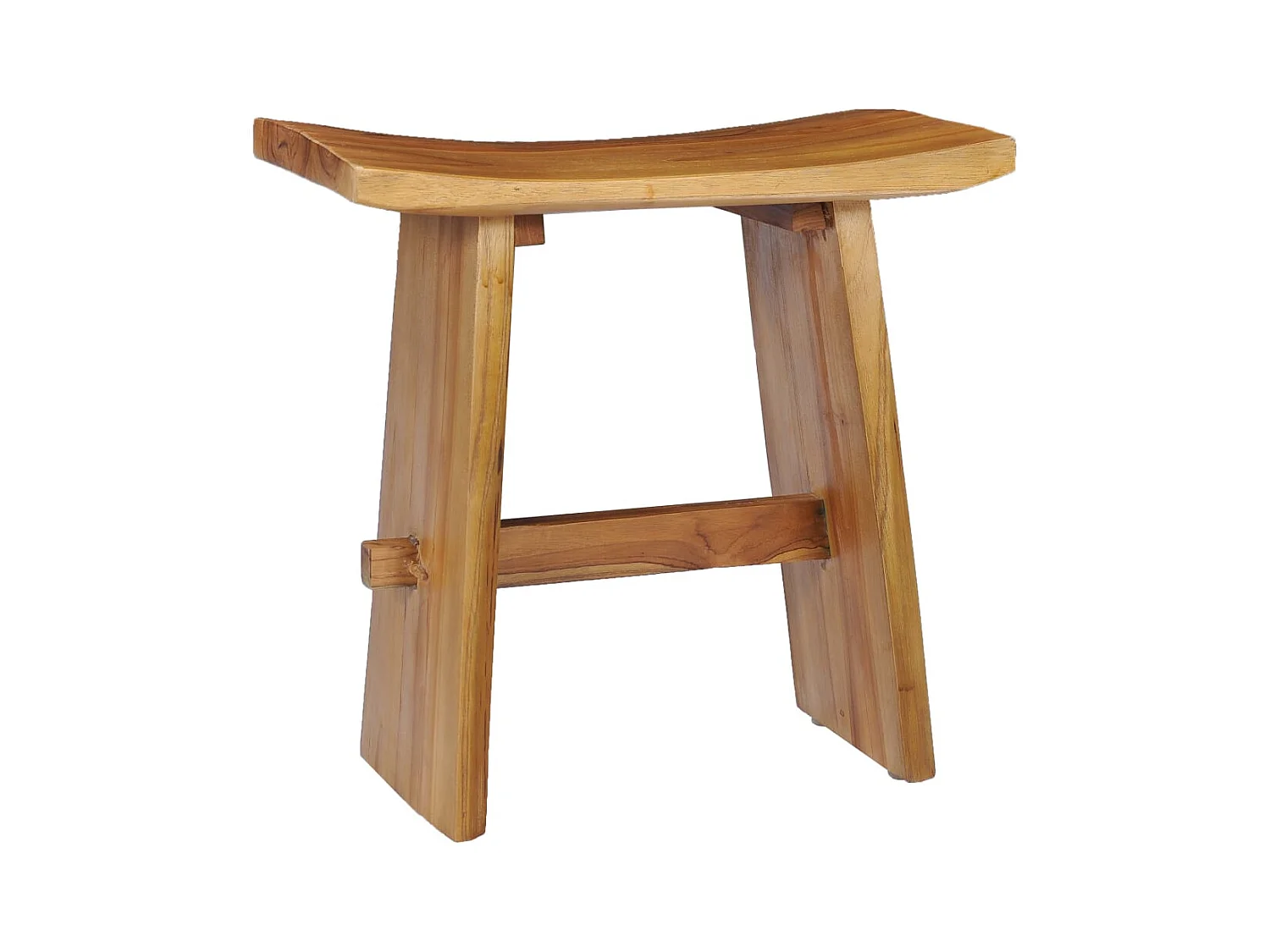 Tabouret assise support plante bois marron 50 x 30 x 50 cm DEC026335