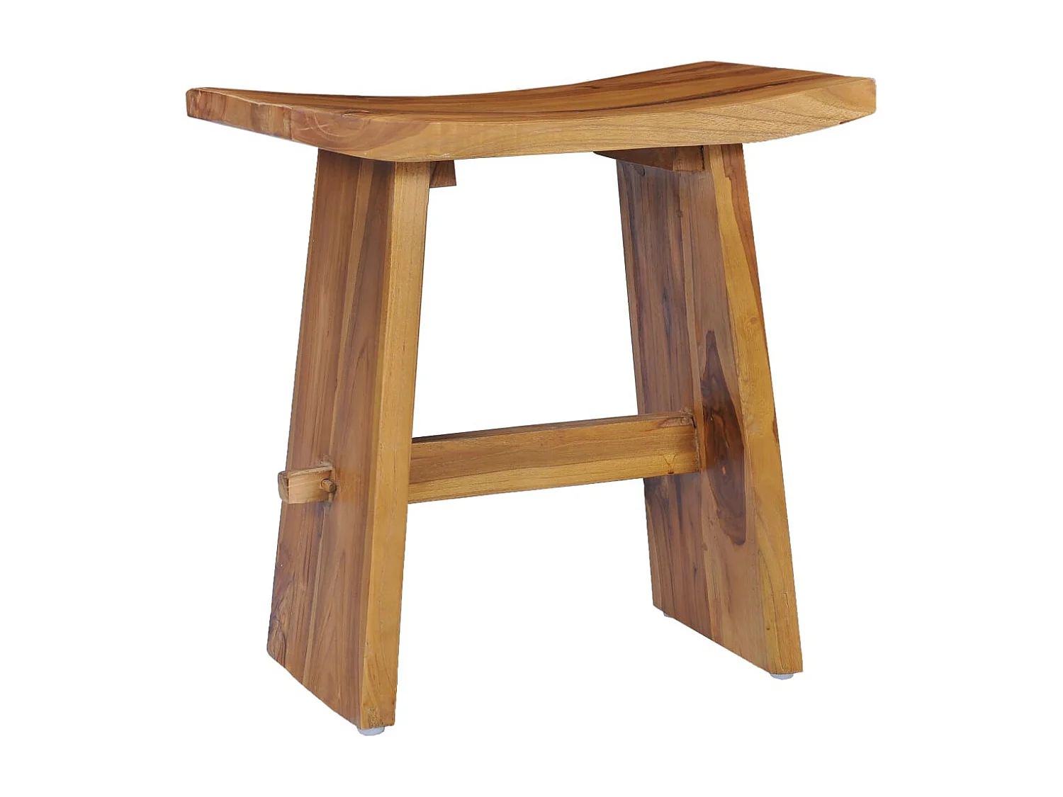 Tabouret assise support plante bois marron 50 x 30 x 50 cm DEC026335