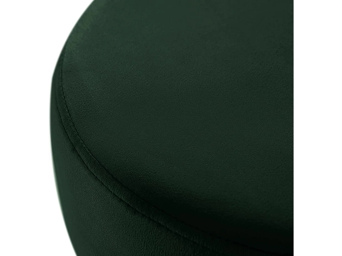 Tabouret en tissu velours métal argentée 35 x 35 x 45 cm TABO09076