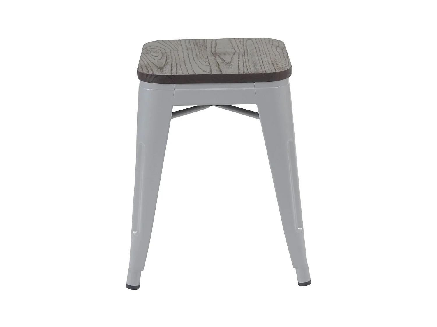 Lot de 2 tabourets métal marron 39 x 39 x 45.5 cm 04_0000500