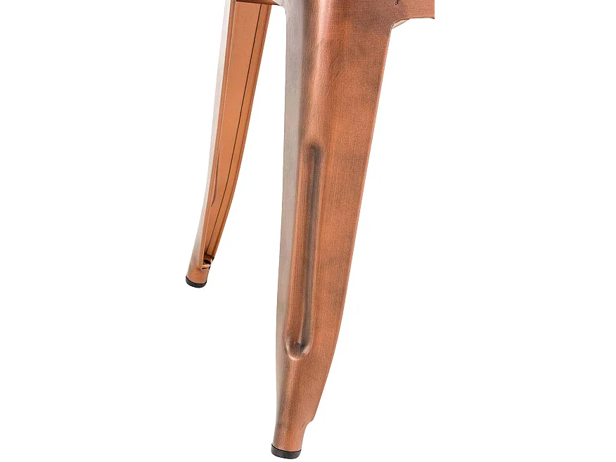 Tabouret bas design industriel métal cuivre 40 x 40 x 46 cm 10_0005494