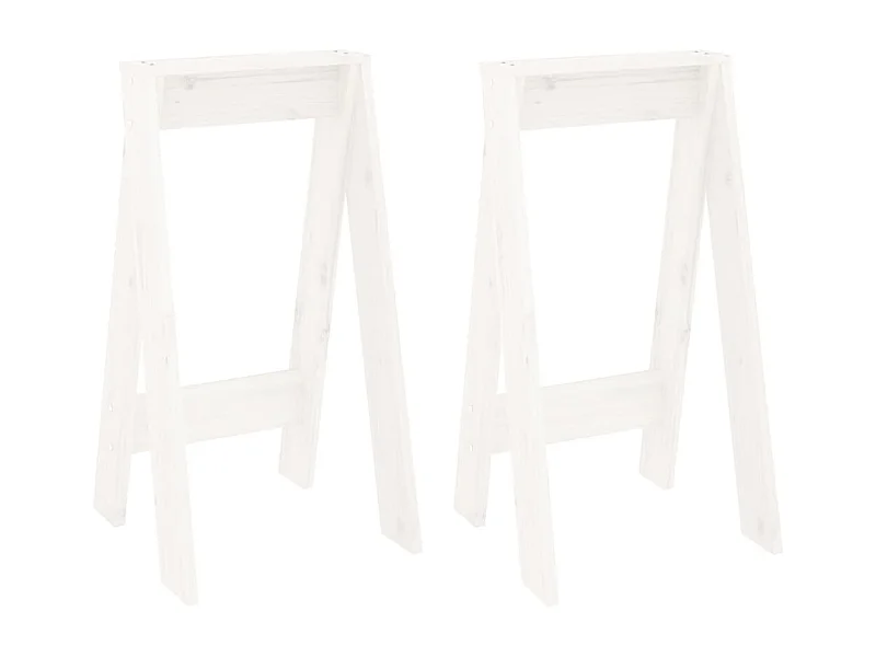 Tabouret assise de cuisine bois blanche 40 x 40 x 75 cm DEC026405