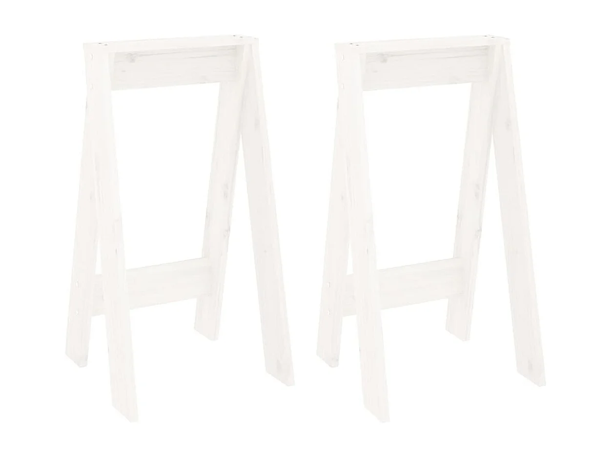 Tabouret assise de cuisine bois blanche 40 x 40 x 75 cm DEC026405