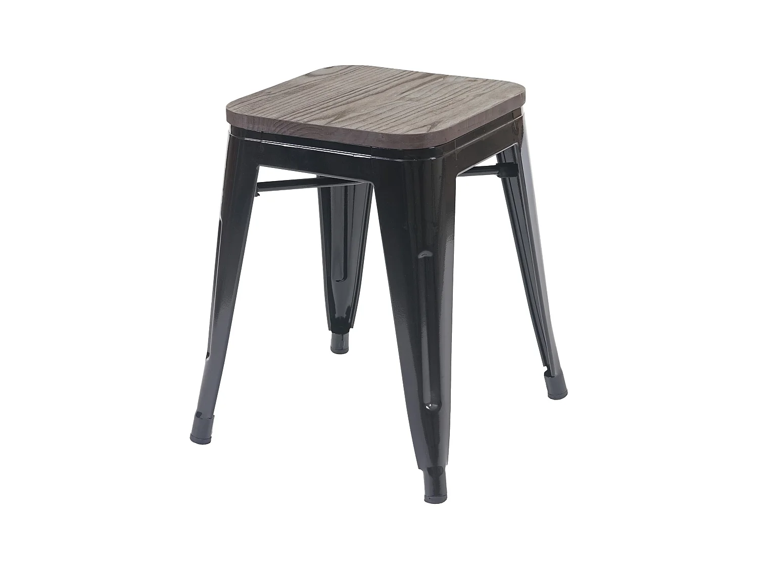 Tabouret bas avec assise métal marron 39 x 39 x 45.5 cm 04_0005325