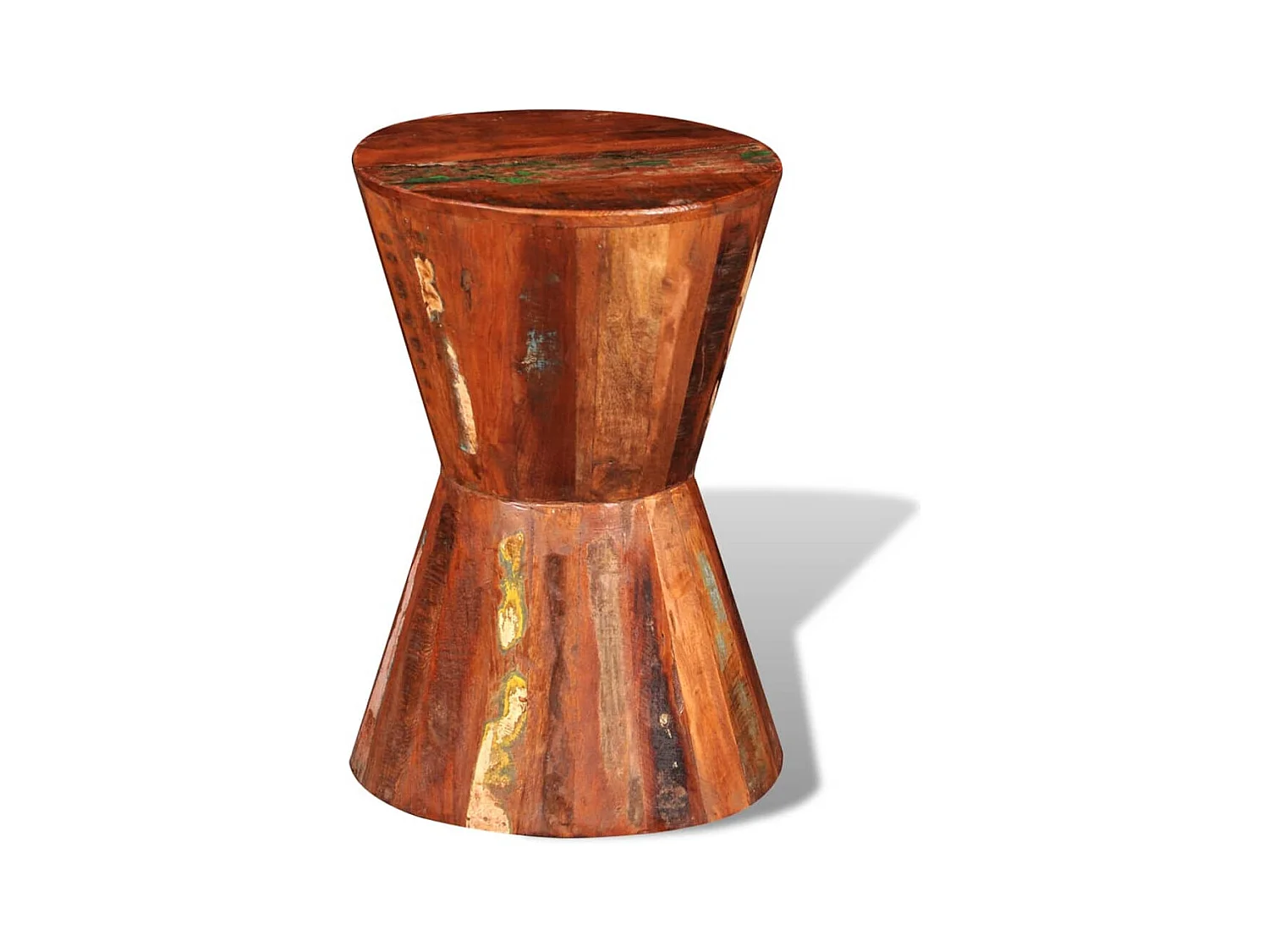 Tabouret assise support plantes bois marron 30 x 30 x 45 cm DEC026331