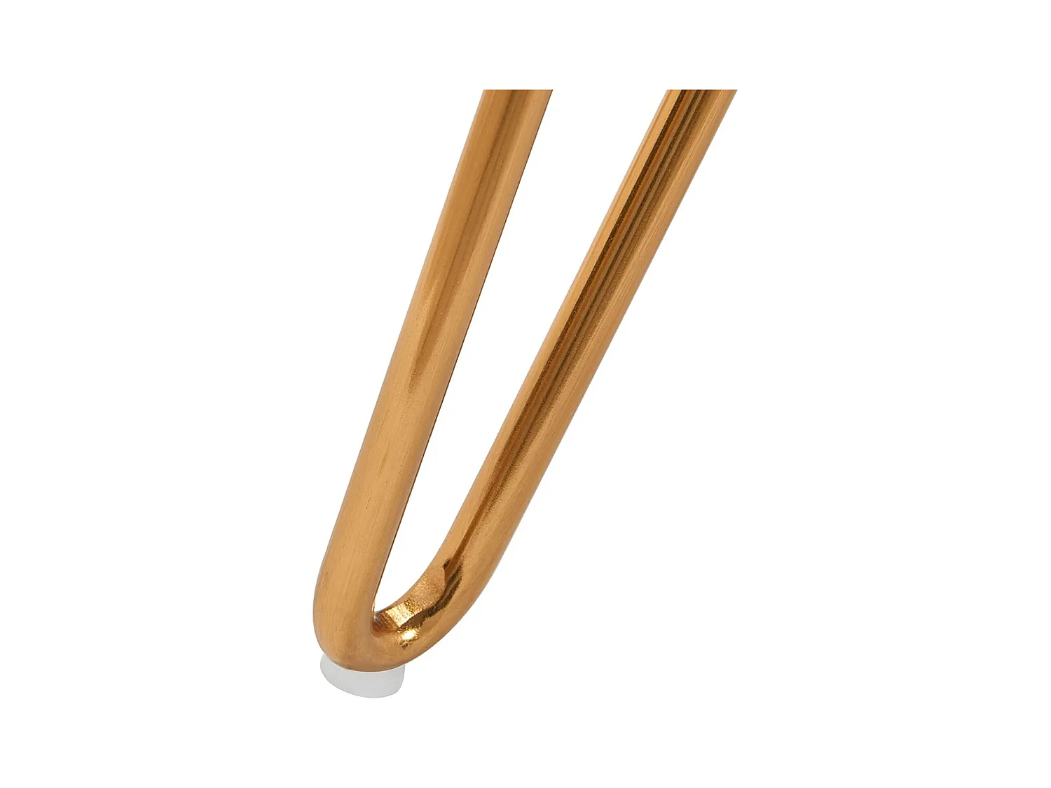 Tabouret en tissu velours métal crème 35 x 35 x 45 cm TABO09078