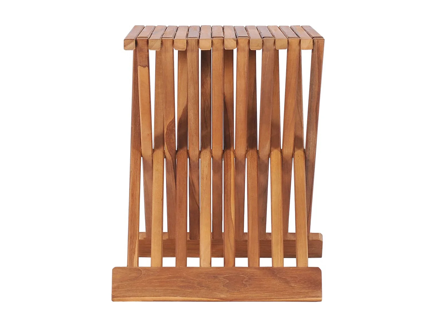 Tabouret assise pliable design bois marron 40 x 32 x 45 cm DEC026365