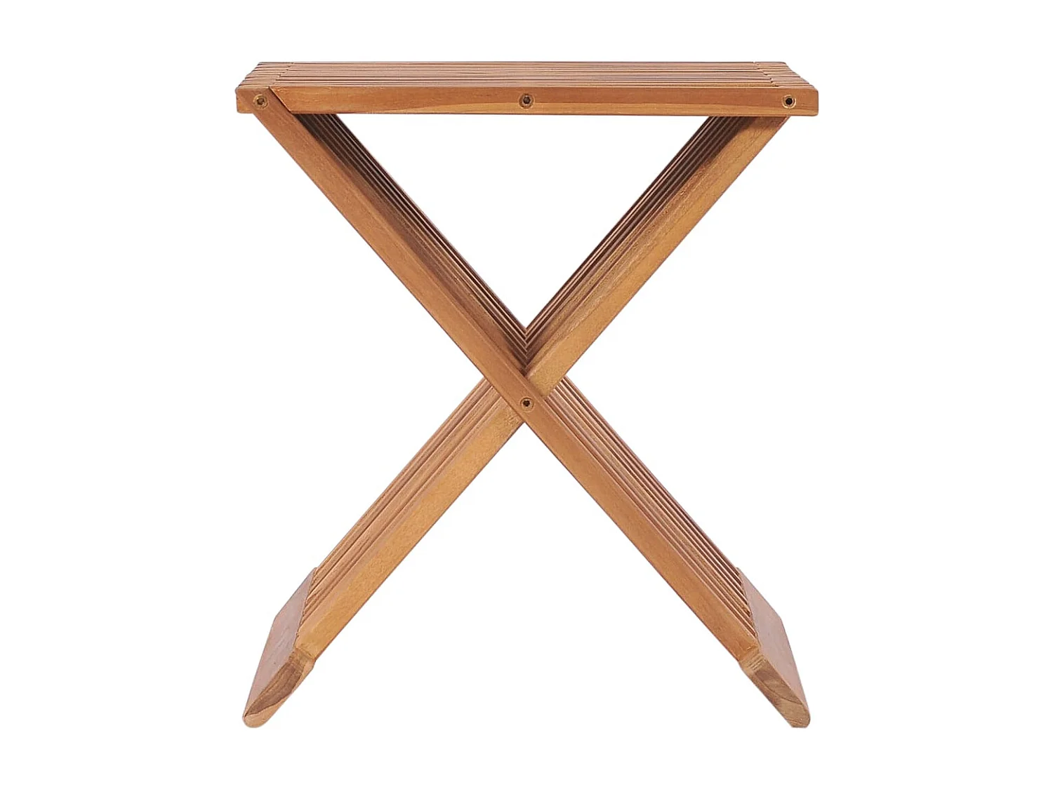 Tabouret assise pliable design bois marron 40 x 32 x 45 cm DEC026365