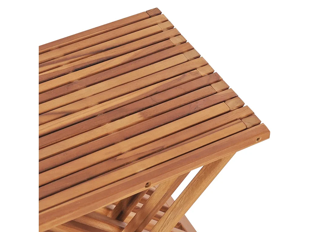 Tabouret assise pliable design bois marron 40 x 32 x 45 cm DEC026365