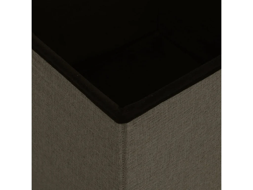 Tabouret assise pouf de tissu marron 38 x 38 x 38 cm DEC026350