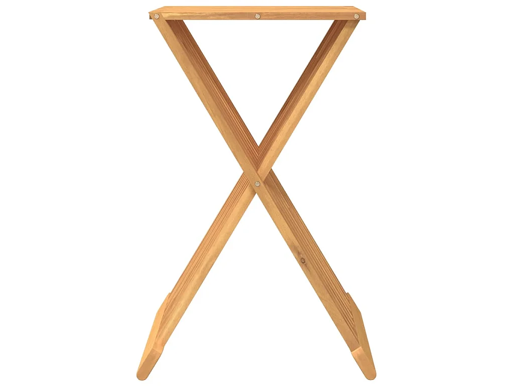 Tabouret assise pliante 40 bois marron 40 x 32.5 x 70 cm DEC026366