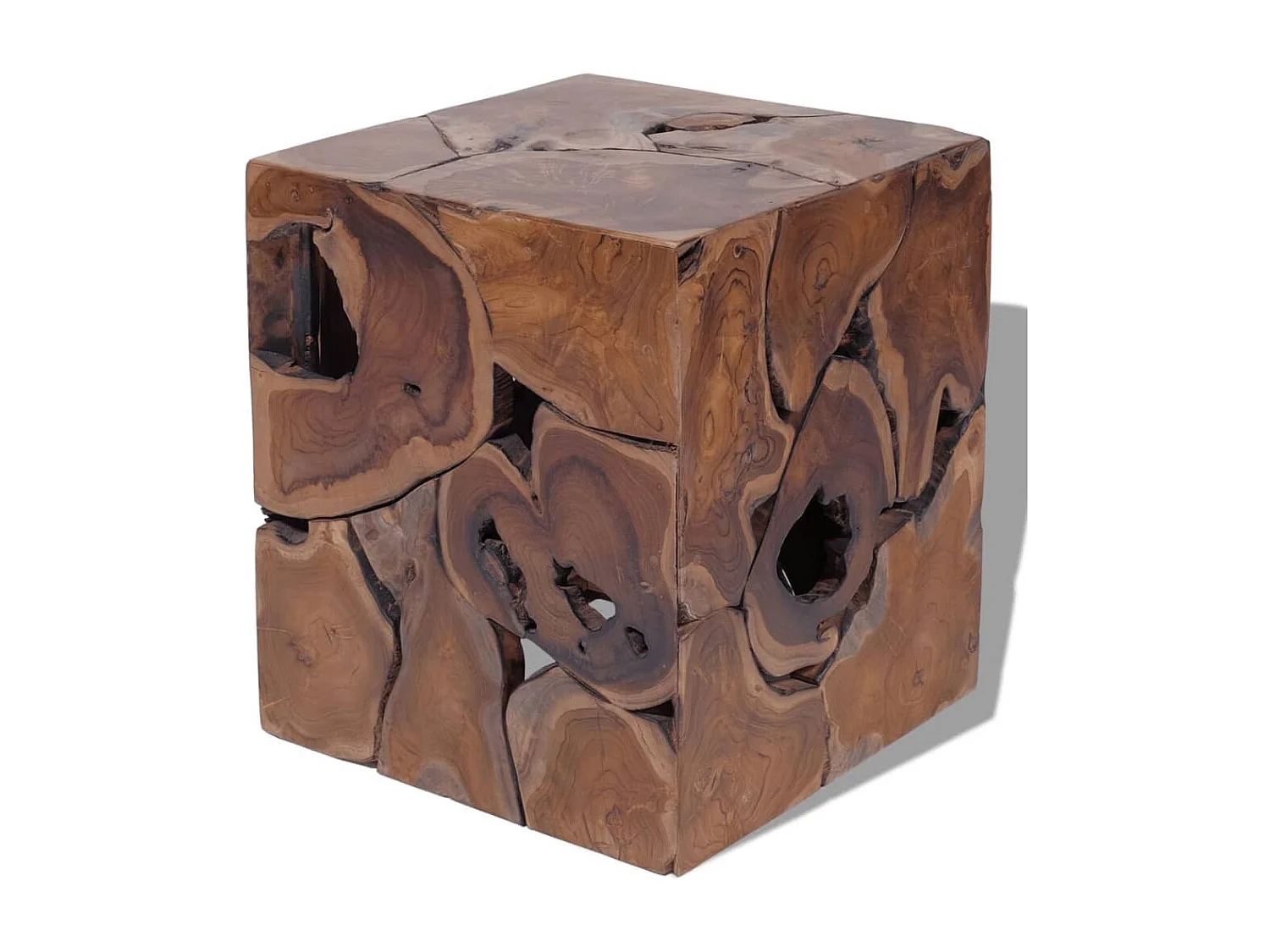 Set de 2 tabourets marron 40 x 40 x 45 cm DEC026414