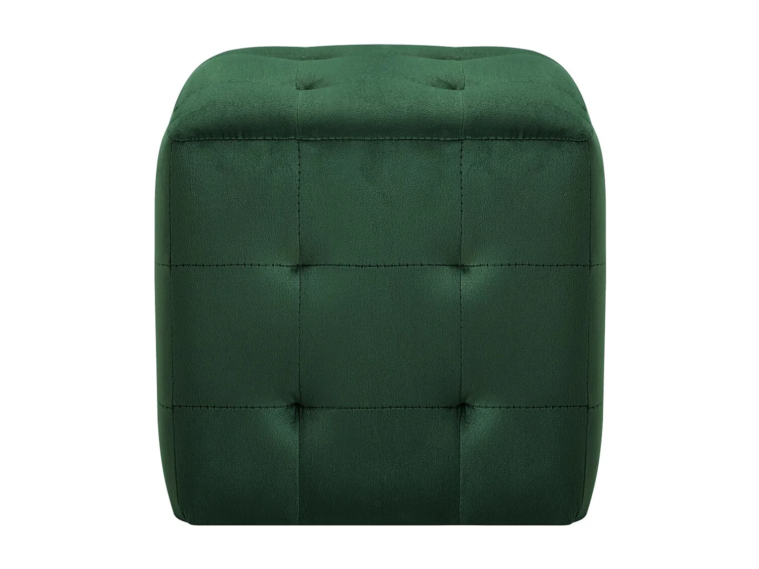 Lot de 2 poufs tissu 30 x 30 x 30 cm DEC029943