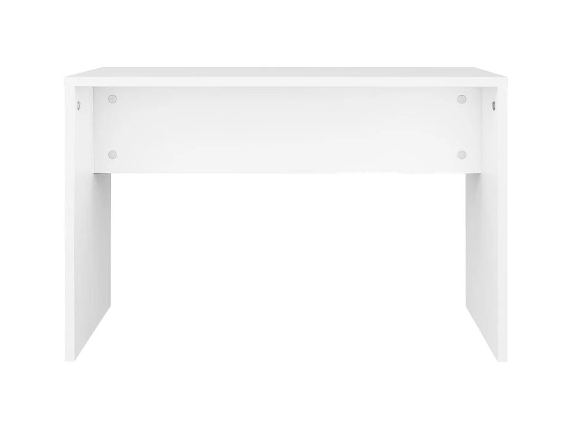 Tabouret de coiffeuse blanc bois blanche 70 x 35 x 45 cm DEC024974