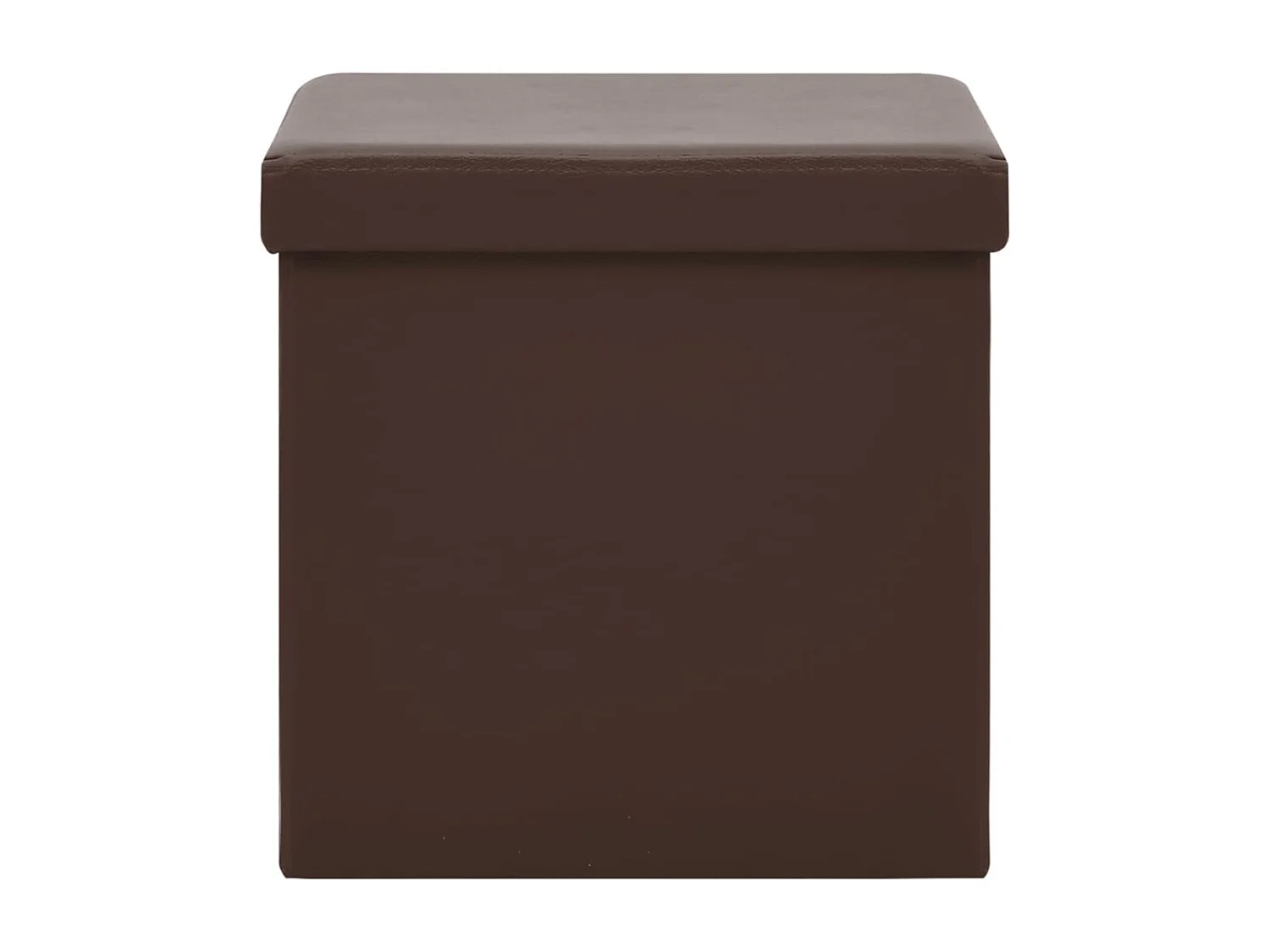 Lot de 2 tabouret PVC marron 38 x 38 x 38 cm DEC026394