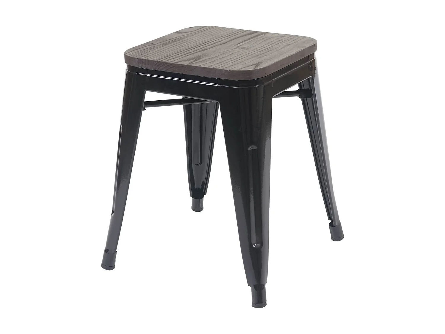 Set de 4 tabourets métal marron 39 x 39 x 45.5 cm 04_0005231