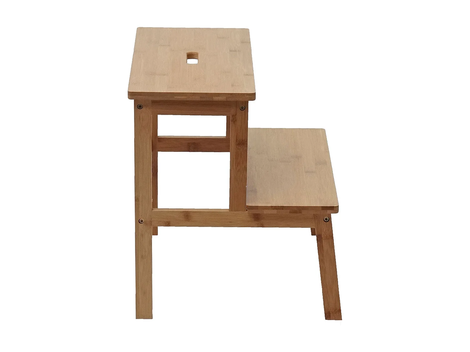 Escabeau tabouret en bois bois marron 47 x 38 x 43 cm 04_0005425