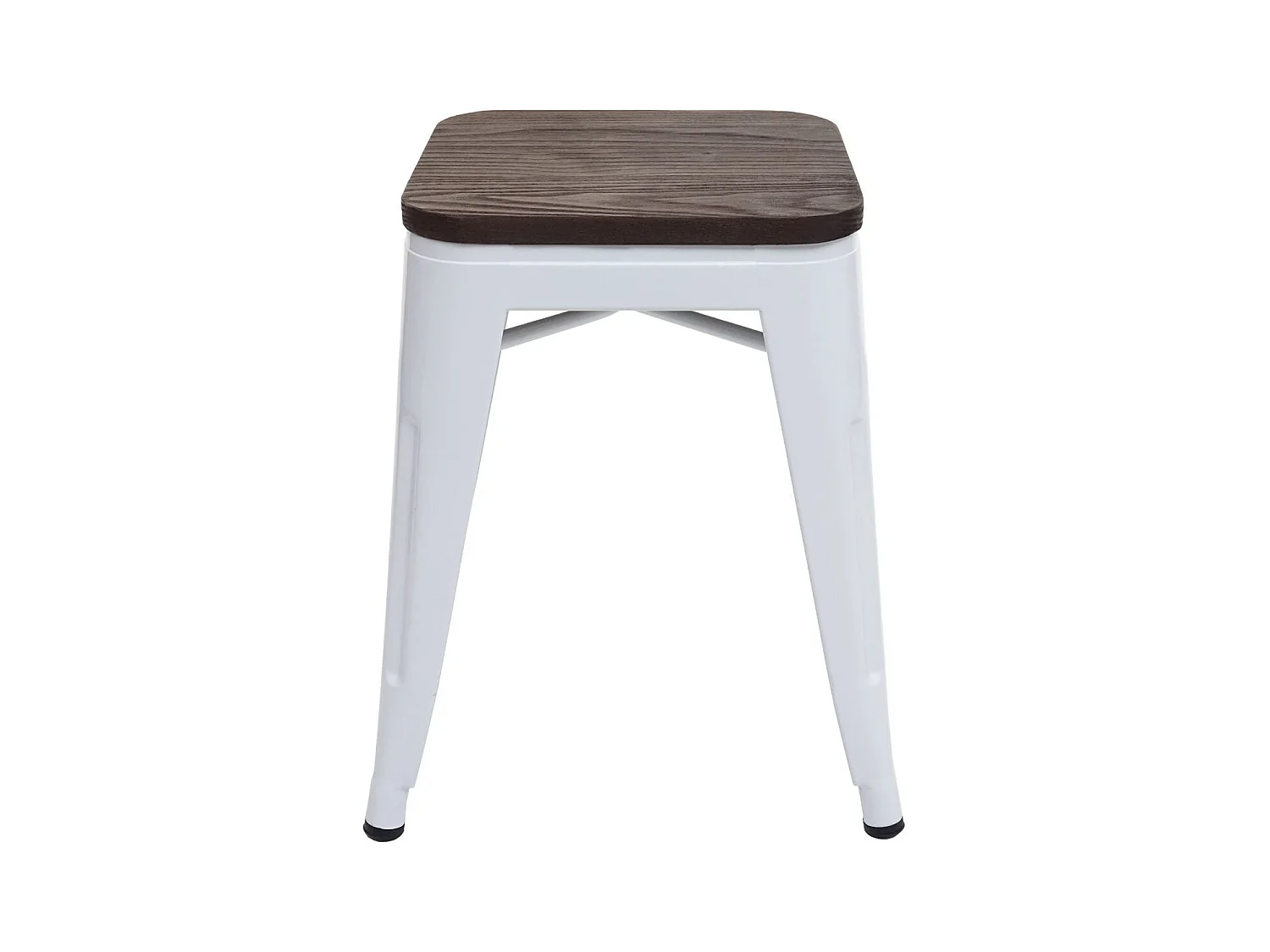 Lot de 4 tabourets métal blanche 39 x 39 x 45.5 cm 04_0005229