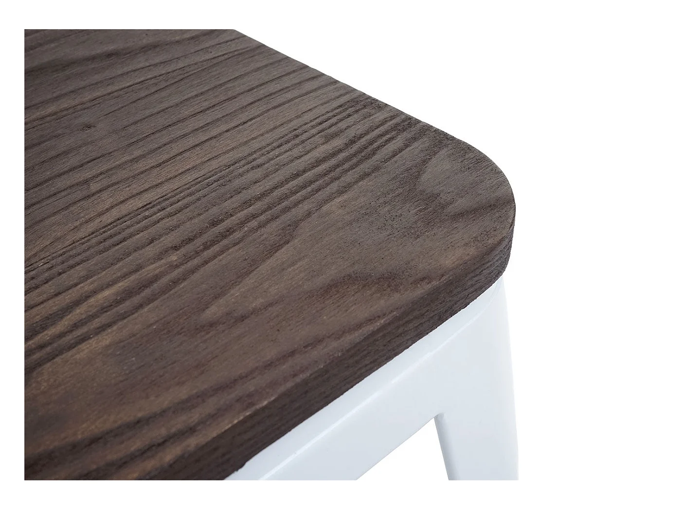 Lot de 4 tabourets métal blanche 39 x 39 x 45.5 cm 04_0005229