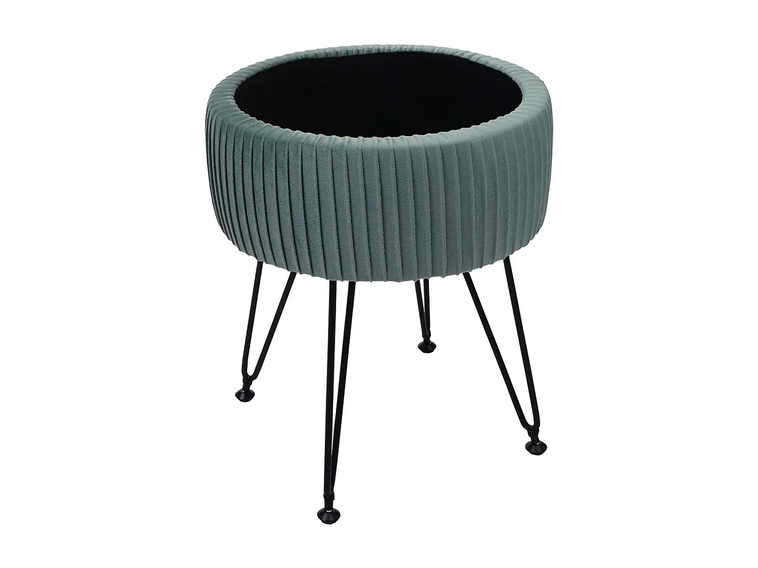 Tabouret avec compartiment de noire 33 x 33 x 42 cm TABO04015