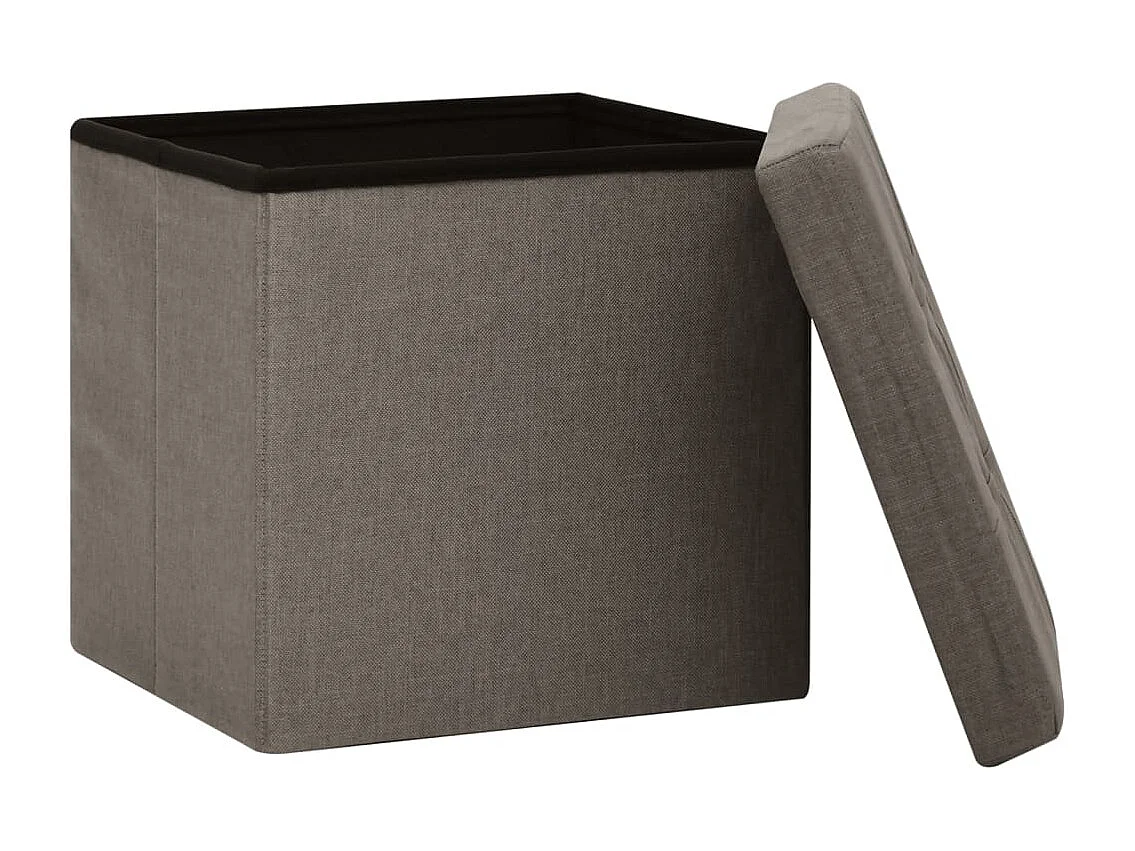 Lot de 2 tabouret tissu 38 x 38 x 38 cm DEC026398