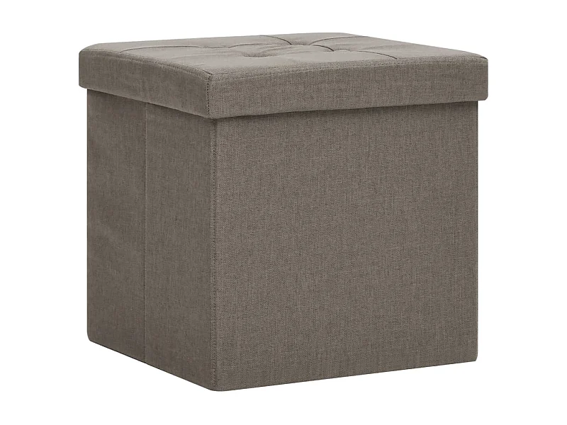 Lot de 2 tabouret tissu 38 x 38 x 38 cm DEC026398