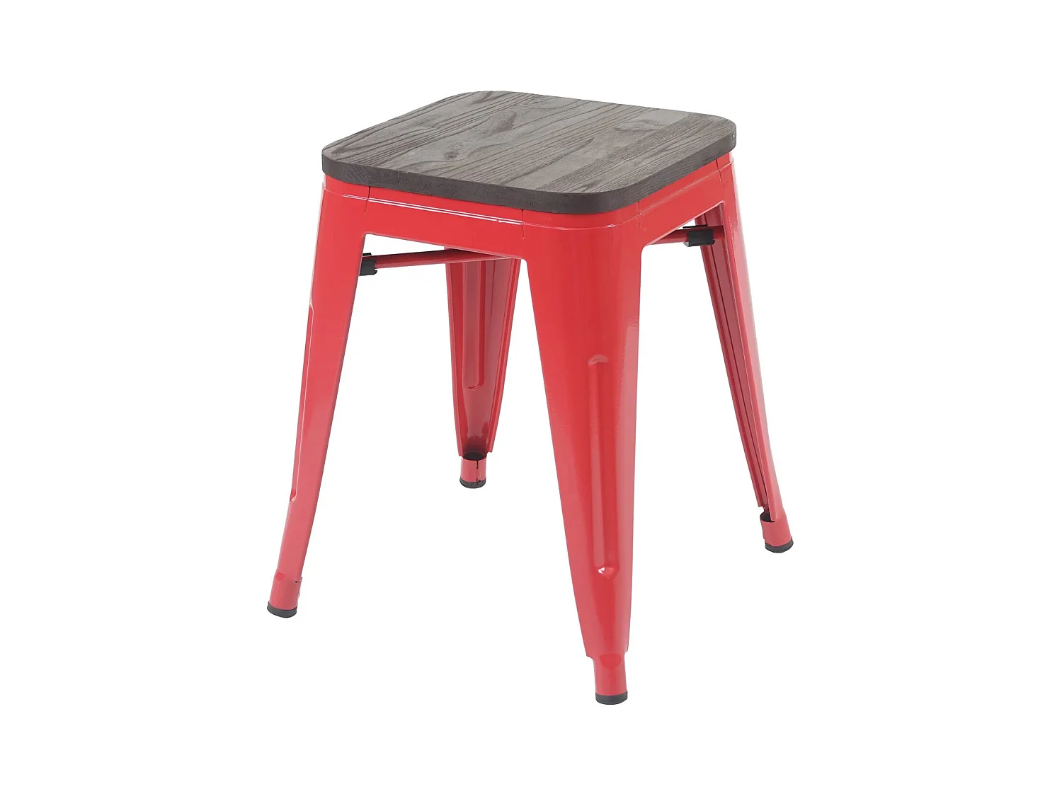 Set de 4 tabourets métal marron 39 x 39 x 45.5 cm 04_0005232