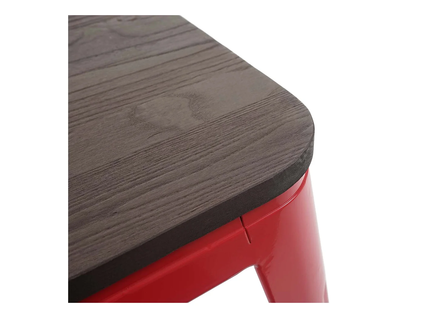 Set de 4 tabourets métal marron 39 x 39 x 45.5 cm 04_0005232