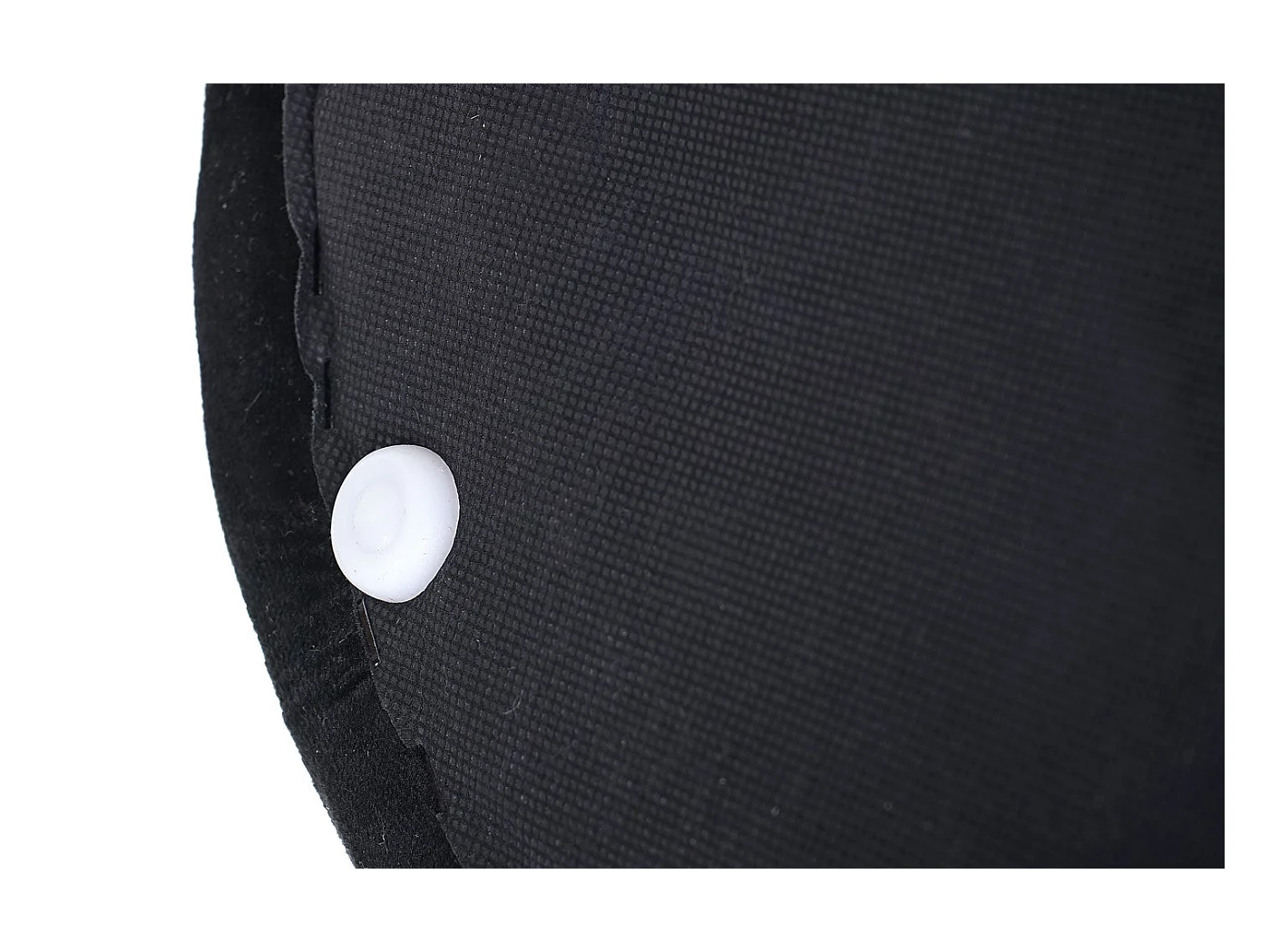 Tabouret pouf capitonné 42x39cm noire 39 x 39 x 42 cm 04_0005336