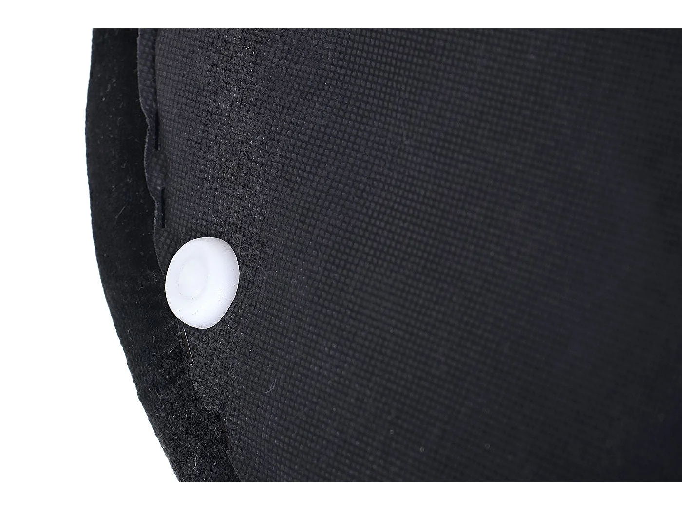 Tabouret pouf capitonné 42x39cm noire 39 x 39 x 42 cm 04_0005336