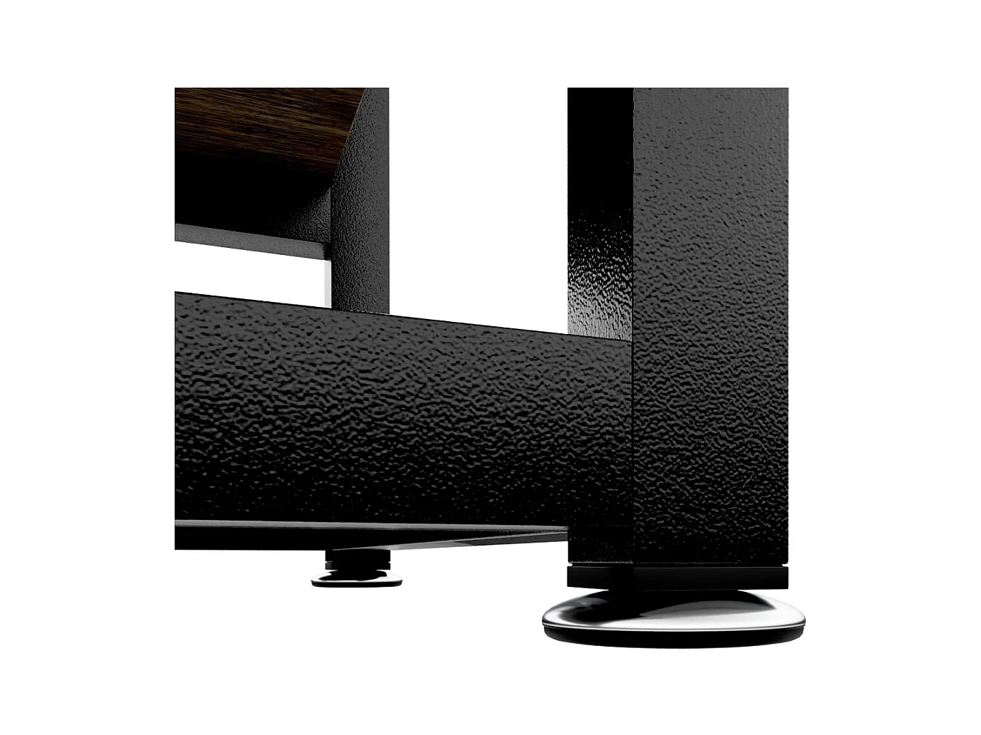 Edo - Scaffale Libreria a Muro 76x162,5x33,5 cm 3 Ripiani con Mobiletto 2 Ante in Legno Bleach Struttura in Metallo Nero